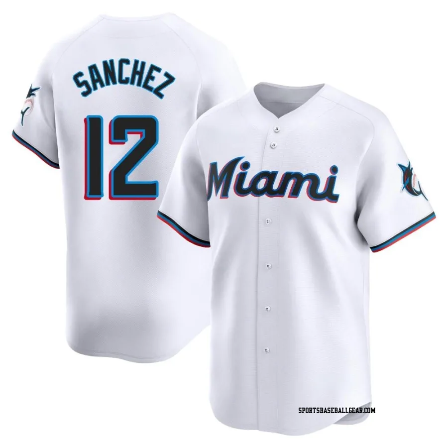 Jesus Sanchez Men's Miami Marlins White Limited Home Jersey