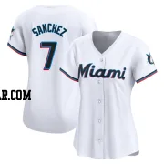 Jesus Sanchez Women's Miami Marlins White Limited Home Jersey