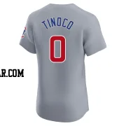 Jesus Tinoco Men's Chicago Cubs Gray Elite Road Jersey