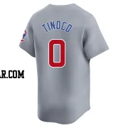 Jesus Tinoco Men's Chicago Cubs Gray Limited Road Jersey