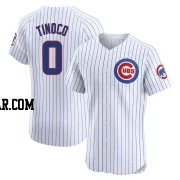 Jesus Tinoco Men's Chicago Cubs White Elite Home Jersey