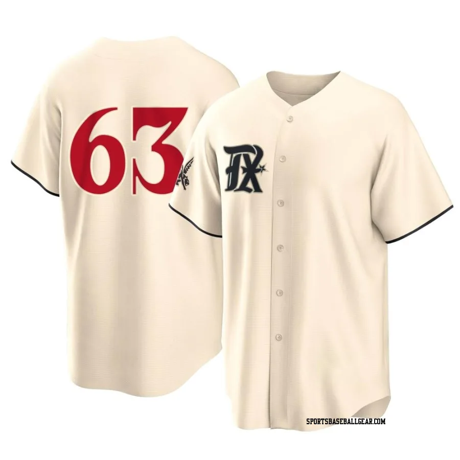 Jesus Tinoco Men's Texas Rangers Cream Replica 2023 City Connect Jersey