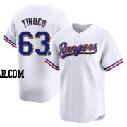 Jesus Tinoco Men's Texas Rangers Gold Limited White 2024 Collection Jersey