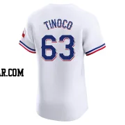 Jesus Tinoco Men's Texas Rangers White Elite Home Jersey