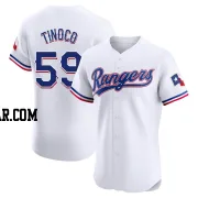 Jesus Tinoco Men's Texas Rangers White Elite Home Jersey