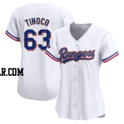 Jesus Tinoco Women's Texas Rangers Gold Limited White 2024 Collection Jersey