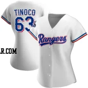 Jesus Tinoco Women's Texas Rangers White Authentic Home 2023 World Series Champions Jersey