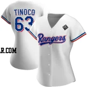 Jesus Tinoco Women's Texas Rangers White Authentic Home 2023 World Series Jersey