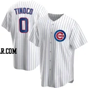 Jesus Tinoco Youth Chicago Cubs White Replica Home Jersey