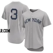 Jeter Downs Men's New York Yankees Gray Authentic 2021 Field of Dreams Jersey