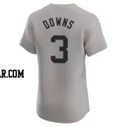 Jeter Downs Men's New York Yankees Gray Elite Road Jersey