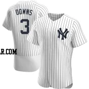 Jeter Downs Men's New York Yankees White Authentic Home Jersey