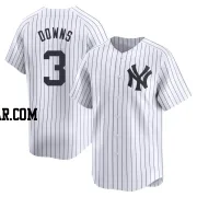 Jeter Downs Men's New York Yankees White Limited Yankee Home Jersey