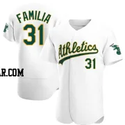 Jeurys Familia Men's Oakland Athletics White Authentic Home Jersey