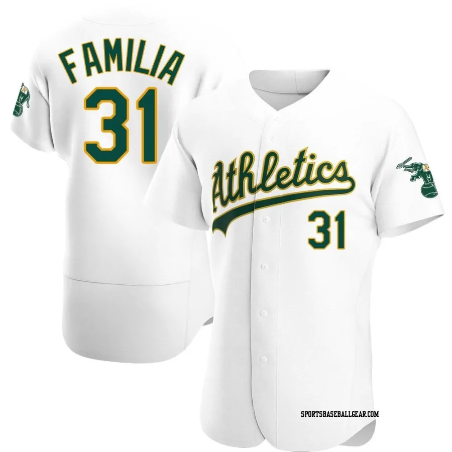 Jeurys Familia Men's Oakland Athletics White Authentic Home Jersey