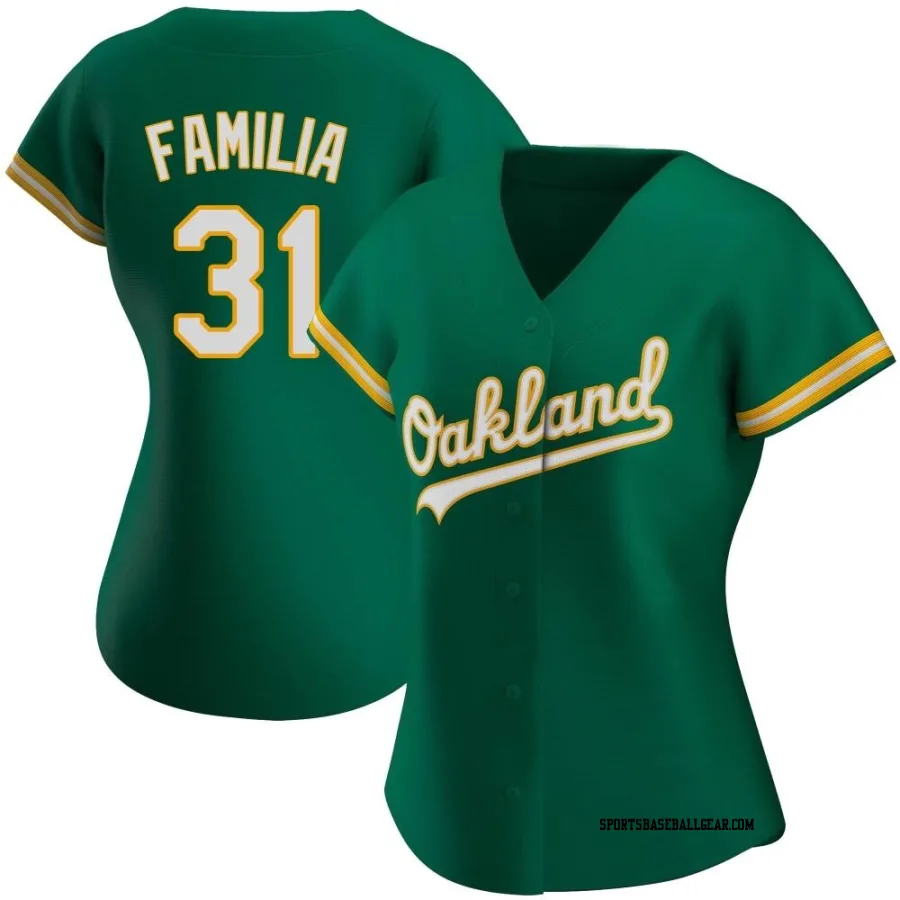 Jeurys Familia Women's Oakland Athletics Green Replica Kelly Alternate Jersey