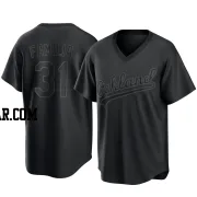 Jeurys Familia Youth Oakland Athletics Black Replica Pitch Fashion Jersey