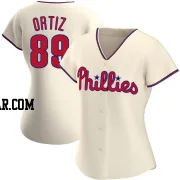 Jhailyn Ortiz Women's Philadelphia Phillies Cream Authentic Alternate Jersey