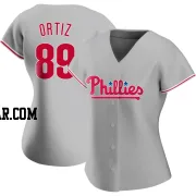 Jhailyn Ortiz Women's Philadelphia Phillies Gray Authentic Road Jersey