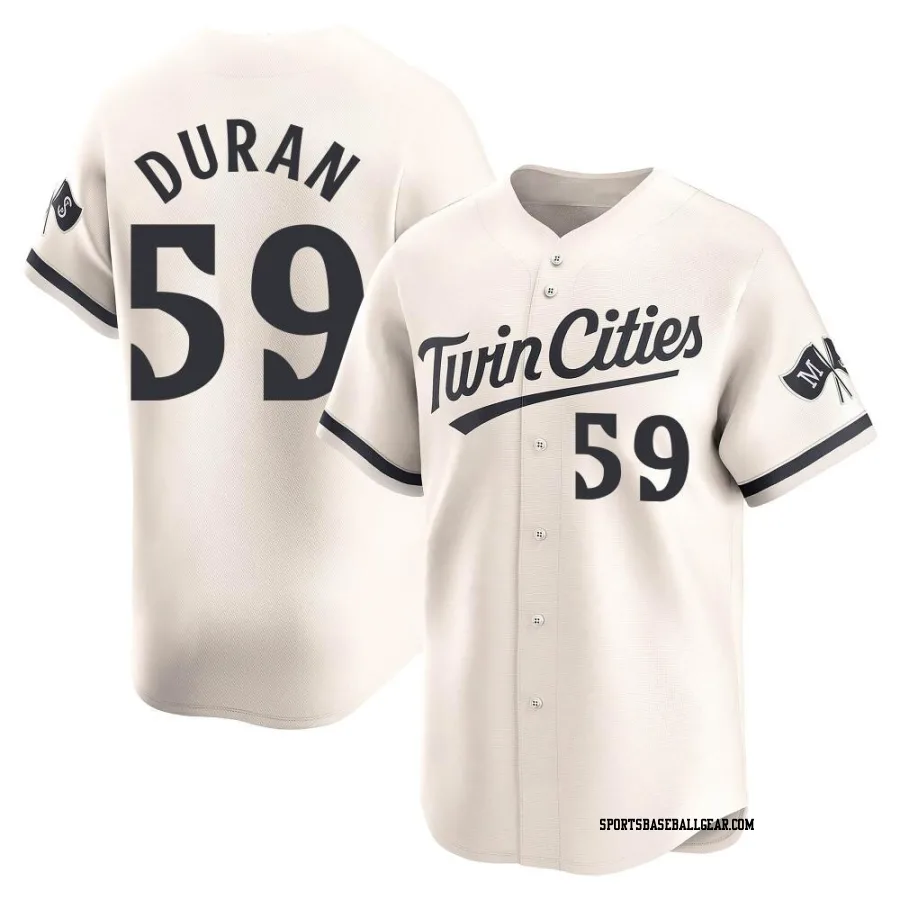 Jhoan Duran Men's Minnesota Twins Cream Limited Alternate Jersey