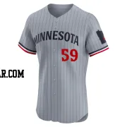 Jhoan Duran Men's Minnesota Twins Gray Elite Road Jersey