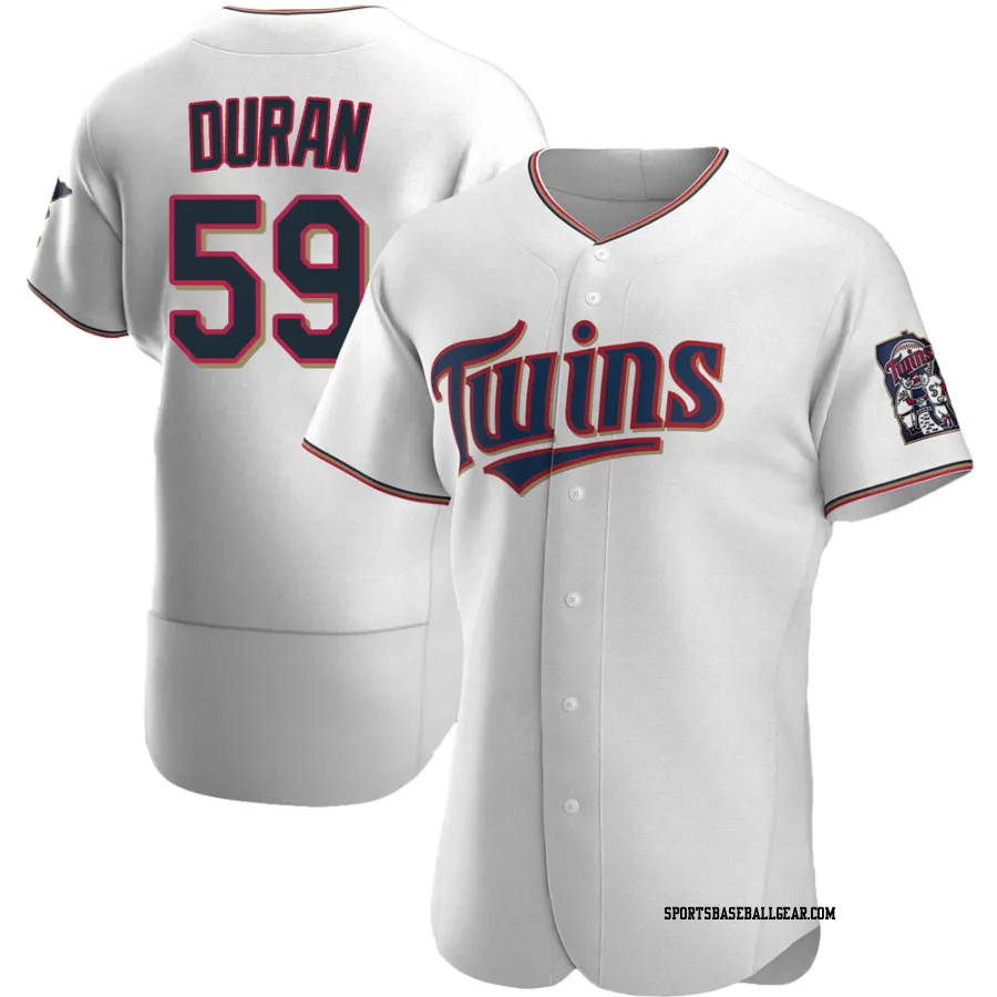 Jhoan Duran Men's Minnesota Twins White Authentic Home Jersey