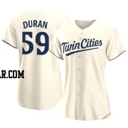 Jhoan Duran Women's Minnesota Twins Cream Authentic Alternate Jersey