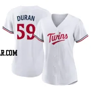 Jhoan Duran Women's Minnesota Twins White Authentic Home Jersey