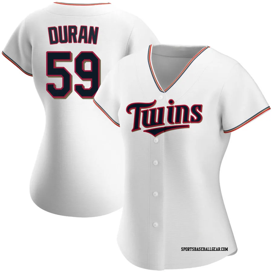 Jhoan Duran Women's Minnesota Twins White Authentic Home Jersey