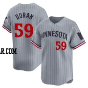 Jhoan Duran Youth Minnesota Twins Gray Limited Road Jersey