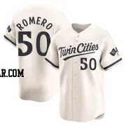 Jhon Romero Men's Minnesota Twins Cream Limited Alternate Jersey