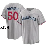 Jhon Romero Men's Minnesota Twins Gray Replica Road Jersey