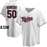 Jhon Romero Men's Minnesota Twins White Replica Home Jersey