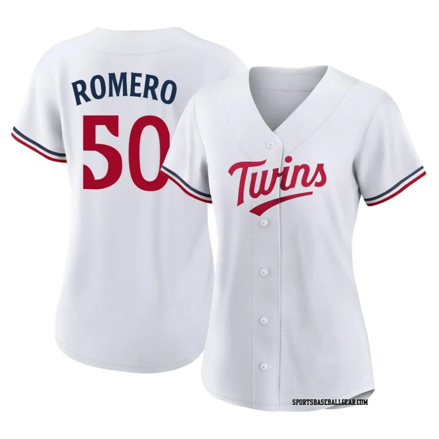 Jhon Romero Women's Minnesota Twins White Authentic Home Jersey