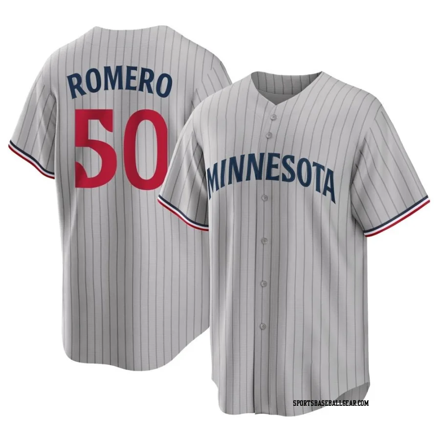 Jhon Romero Youth Minnesota Twins Gray Replica Road Jersey