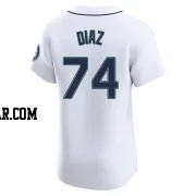 Jhonathan Diaz Men's Seattle Mariners White Elite Home Jersey