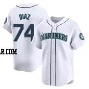 Jhonathan Diaz Men's Seattle Mariners White Limited Home Jersey