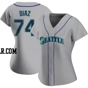 Jhonathan Diaz Women's Seattle Mariners Gray Authentic Road Jersey