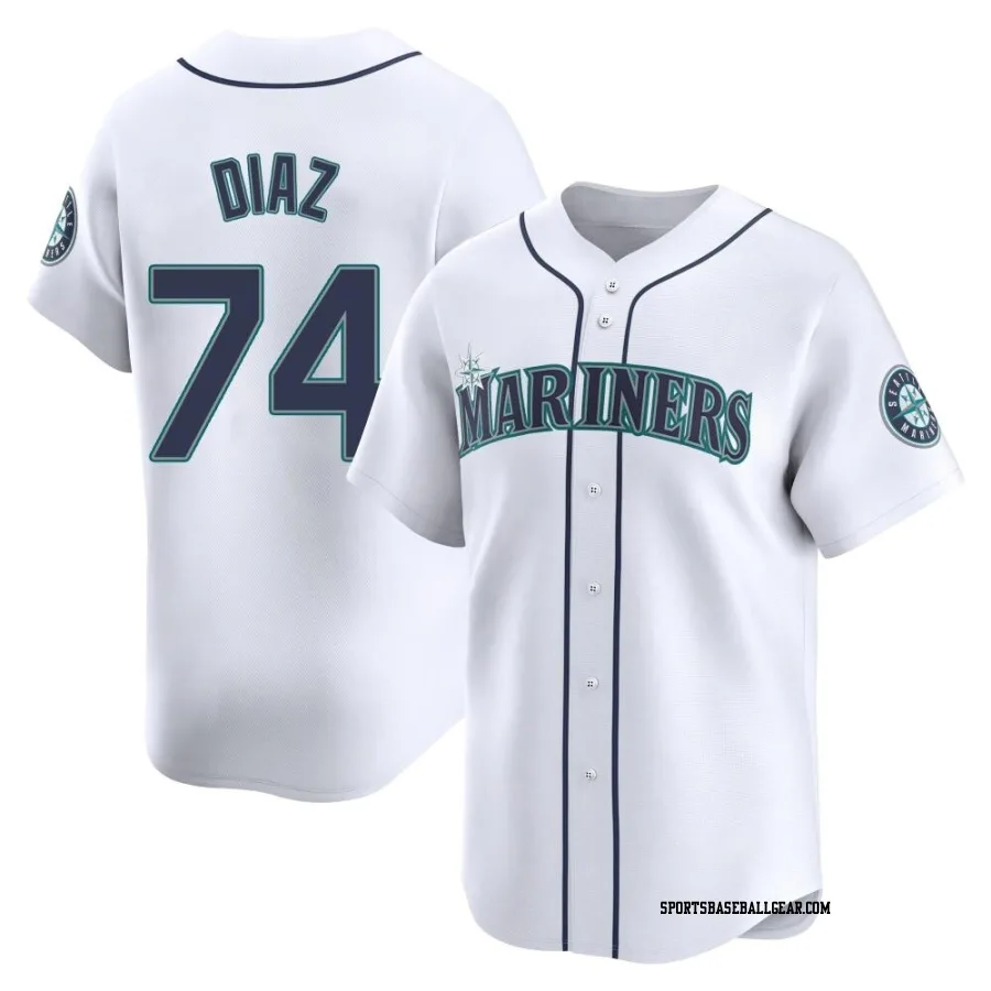 Jhonathan Diaz Youth Seattle Mariners White Limited Home Jersey