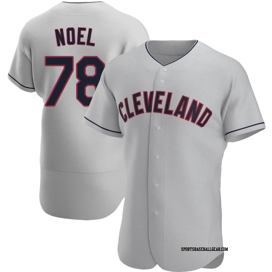 Jhonkensy Noel Men's Cleveland Guardians Gray Authentic Road Jersey