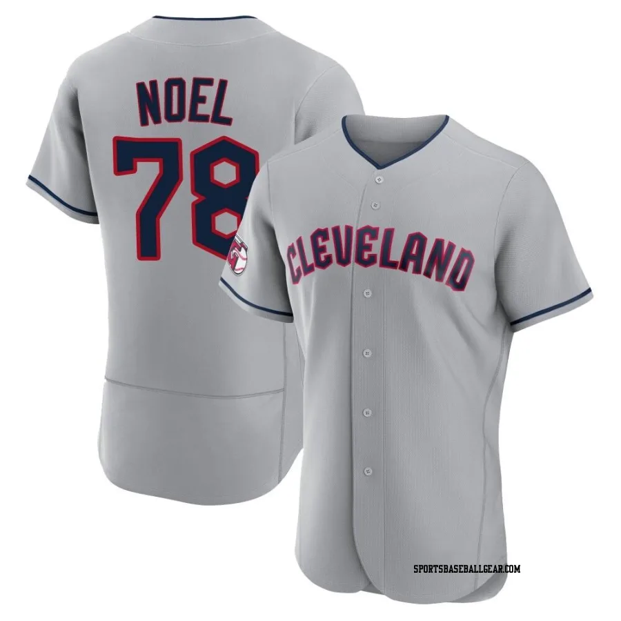 Jhonkensy Noel Men's Cleveland Guardians Gray Authentic Road Jersey