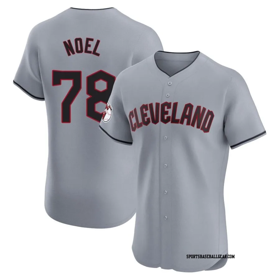 Jhonkensy Noel Men's Cleveland Guardians Gray Elite Road Jersey