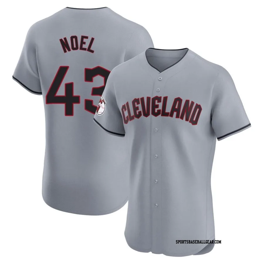 Jhonkensy Noel Men's Cleveland Guardians Gray Elite Road Jersey