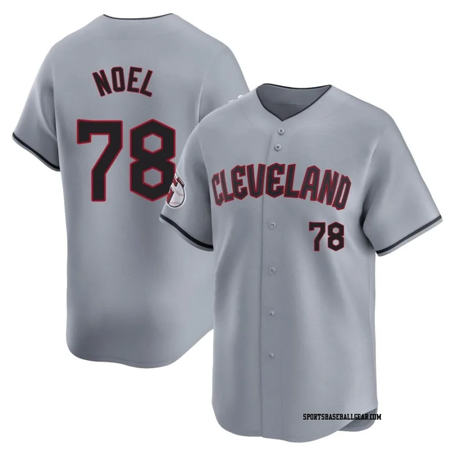 Jhonkensy Noel Men's Cleveland Guardians Gray Limited Road Jersey