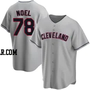 Jhonkensy Noel Men's Cleveland Guardians Gray Replica Road Jersey