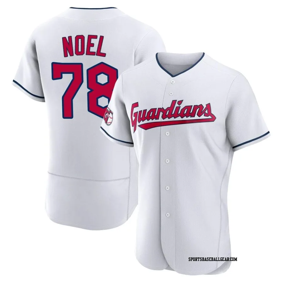 Jhonkensy Noel Men's Cleveland Guardians White Authentic Home Jersey