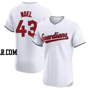 Jhonkensy Noel Men's Cleveland Guardians White Elite Home Jersey