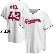 Jhonkensy Noel Men's Cleveland Guardians White Replica Home Jersey