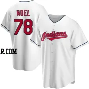 Jhonkensy Noel Men's Cleveland Guardians White Replica Home Jersey