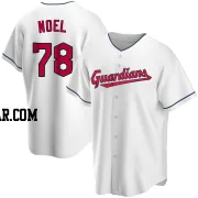 Jhonkensy Noel Men's Cleveland Guardians White Replica Home Jersey